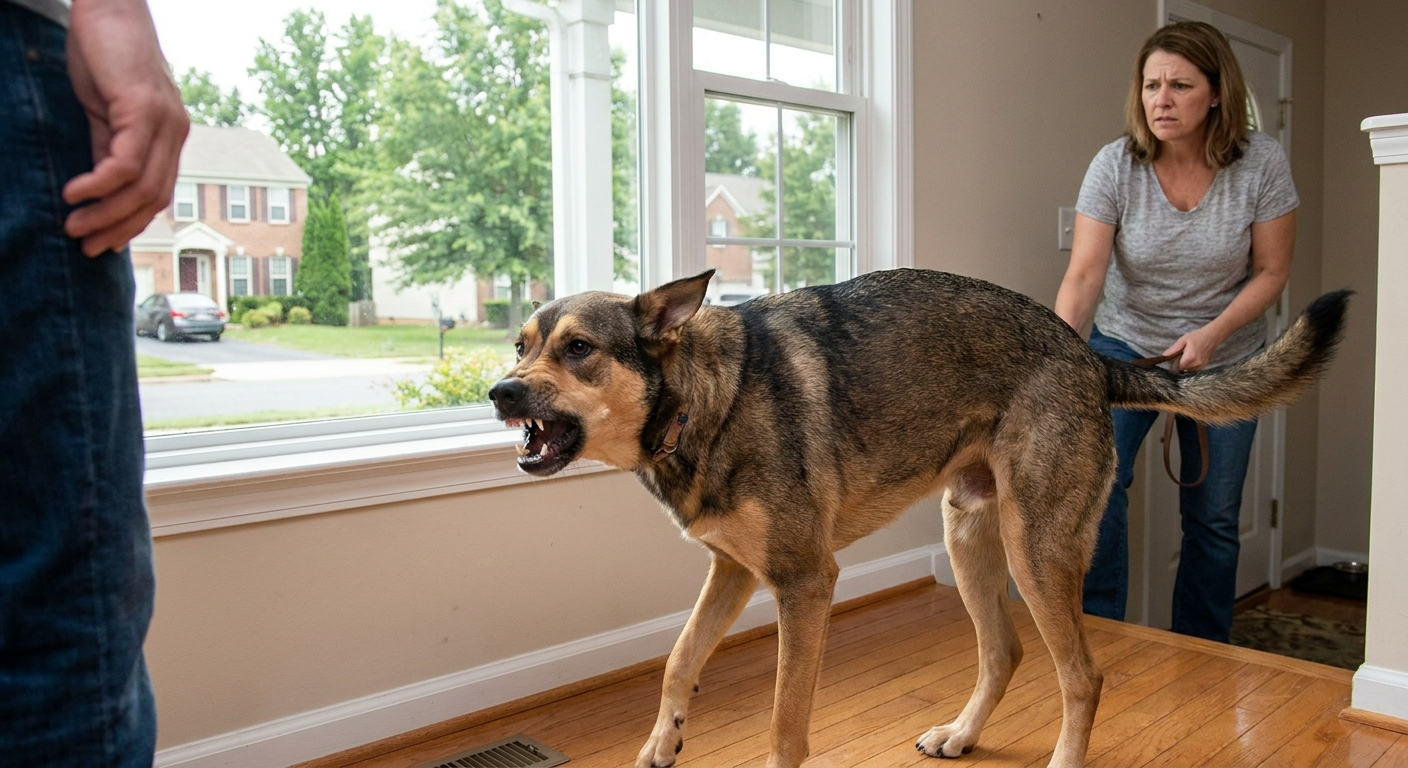 Dog in Manassas showing sudden aggression and needing professional help